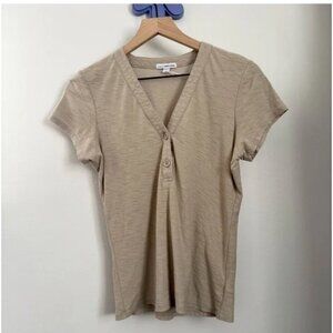 NWOT James Perse Size 1 Small V Neck Tee